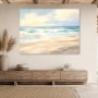 Pastellfarbene Küste als Leinwandbild oder Fine Art Print