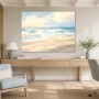 Pastellfarbene Küste als Leinwandbild oder Fine Art Print