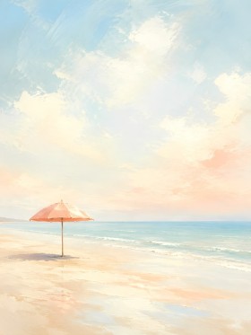 Sanfter Strandtraum als Leinwandbild oder Poster für helle Räume