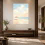 Sanfter Strandtraum als Leinwandbild oder Poster für helle Räume