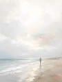 Küstenstille zwischen Himmel und Meer, Leinwand oder Poster