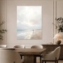 Küstenstille zwischen Himmel und Meer, Leinwand oder Poster