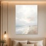 Küstenstille zwischen Himmel und Meer, Leinwand oder Poster