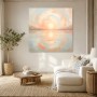 Sanfte Sonnenreflexion als Wandbild oder Acrylbild in Pastellfarben