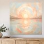 Sanfte Sonnenreflexion als Wandbild oder Acrylbild in Pastellfarben