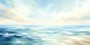 Meereslicht und Horizont als Leinwand oder Poster