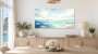 Meereslicht und Horizont als Leinwand oder Poster