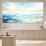 Meereslicht und Horizont als Leinwand oder Poster