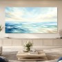 Meereslicht und Horizont als Leinwand oder Poster