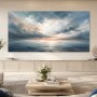 Atmosphärische Meereslandschaft als Leinwand oder Acrylbild