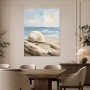 Maritime Muschel als Leinwand oder Poster mit ruhiger Küstenstimmung