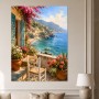 Mediterrane Küstenidylle als Leinwandbild oder Poster für helle Räume