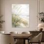 Strandgräser am Meer als Leinwand oder Poster in heller Pastelloptik