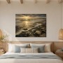 Goldene Küste bei Sonnenuntergang, Leinwand oder Poster