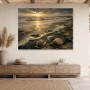 Goldene Küste bei Sonnenuntergang, Leinwand oder Poster