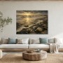 Goldene Küste bei Sonnenuntergang, Leinwand oder Poster
