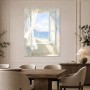 Helles Fenster zum Meer, Leinwand oder Poster mit ruhiger Küstenstimmung