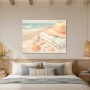 Strandstillleben mit Muscheln, Wandbild oder Leinwand für maritime Räume