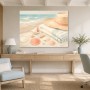Strandstillleben mit Muscheln, Wandbild oder Leinwand für maritime Räume