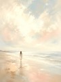 Traumhafte Strandszene als Leinwandbild oder Acrylbild