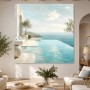 Mediterrane Ruhe am Meer, Leinwand oder Gallery Print