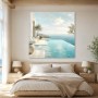 Mediterrane Ruhe am Meer, Leinwand oder Gallery Print