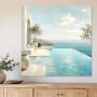 Mediterrane Ruhe am Meer, Leinwand oder Gallery Print