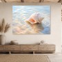 Muschel im sanften Wasser, Poster oder Leinwand für maritime Räume