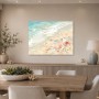 Sanfter Strand mit Muscheln als Leinwand oder Poster