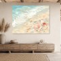 Sanfter Strand mit Muscheln als Leinwand oder Poster