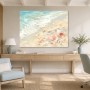 Sanfter Strand mit Muscheln als Leinwand oder Poster