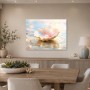 Zarte Muschel mit Perle, Leinwand oder Poster für elegante Räume