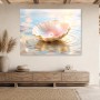 Zarte Muschel mit Perle, Leinwand oder Poster für elegante Räume
