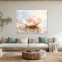 Zarte Muschel mit Perle, Leinwand oder Poster für elegante Räume