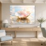 Zarte Muschel mit Perle, Leinwand oder Poster für elegante Räume
