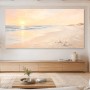 Sanfter Sonnenaufgang am Meer als Leinwand oder Poster