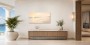 Sanfter Sonnenaufgang am Meer als Leinwand oder Poster