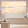Sanfter Sonnenaufgang am Meer als Leinwand oder Poster