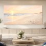 Sanfter Sonnenaufgang am Meer als Leinwand oder Poster