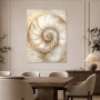 Abstraktes Wandbild oder Acrylbild in edlem Goldweiß