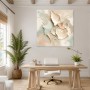 Abstraktes Wandbild oder Fine Art Print mit sanfter Muschelstruktur