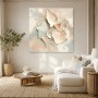 Abstraktes Wandbild oder Fine Art Print mit sanfter Muschelstruktur