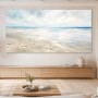 Helles Strandmotiv als Leinwand oder Poster mit ruhiger Weite