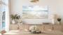 Helles Strandmotiv als Leinwand oder Poster mit ruhiger Weite