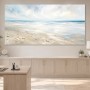 Helles Strandmotiv als Leinwand oder Poster mit ruhiger Weite