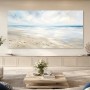 Helles Strandmotiv als Leinwand oder Poster mit ruhiger Weite