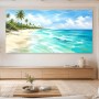Tropischer Strand im Licht, Leinwand oder Poster