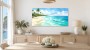 Tropischer Strand im Licht, Leinwand oder Poster