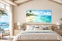 Tropischer Strand im Licht, Leinwand oder Poster