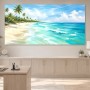Tropischer Strand im Licht, Leinwand oder Poster